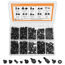 400Pcs Premium Computer Screws Kit for PC, Includes Motherboard Screws, Standoff