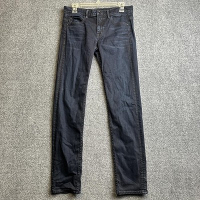 Helmut Lang Relaxed Tapered Jeans Womens 26 Blue Dark Wash Stretch Made USA