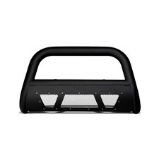 Matte Black Studded Mesh Bull Bar Brush Push Front Bumper Grill Grille Guard ...