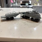 Vintage Marx Moon Base playset track vehicle And Trailer Complete Gr8 Cond