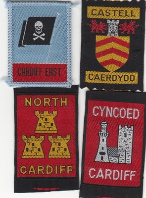 Pfadfinderabzeichen ext CARDIFF EAST + NORTH + CASTELL + CYNCOED WALES