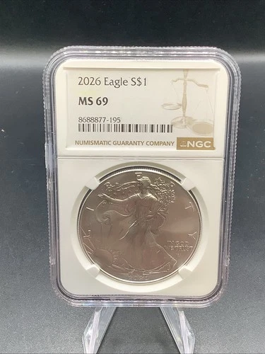 2026 1oz .999 $1 American Silver Eagle NGC MS69 Brown Label