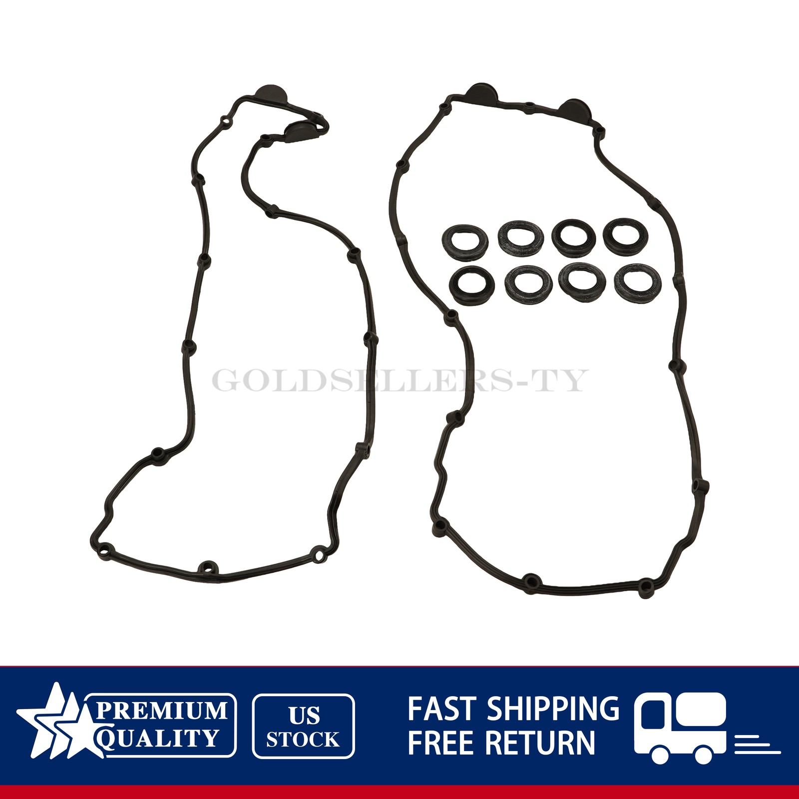 NEW Valve Cover Gasket Set 264986 264987 For Maserati Quattroporte GranTurismo