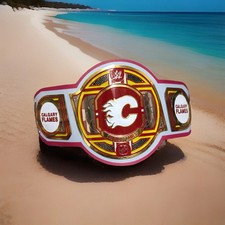 Calgary Flames Championship Replica  Belt NHL Fan Collectible Hockey Trophy 2mm