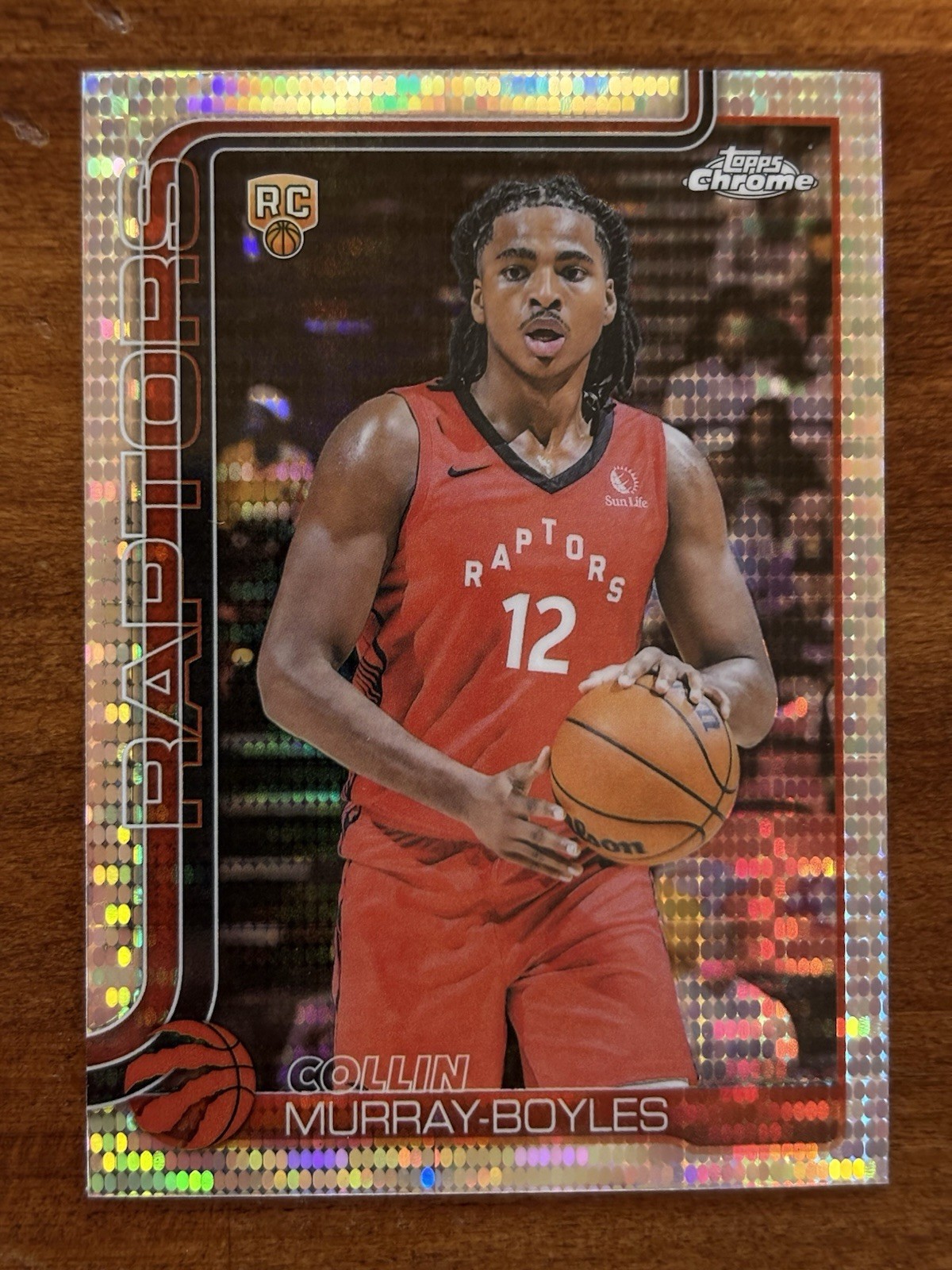 2025-26 Topps Chrome Basketball Collin Murray-Boyles #259 Pulsar Refractor (RC)