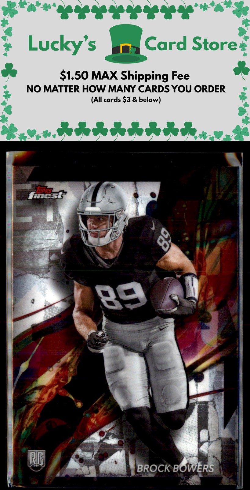 2024 Finest #82 Brock Bowers Rookie