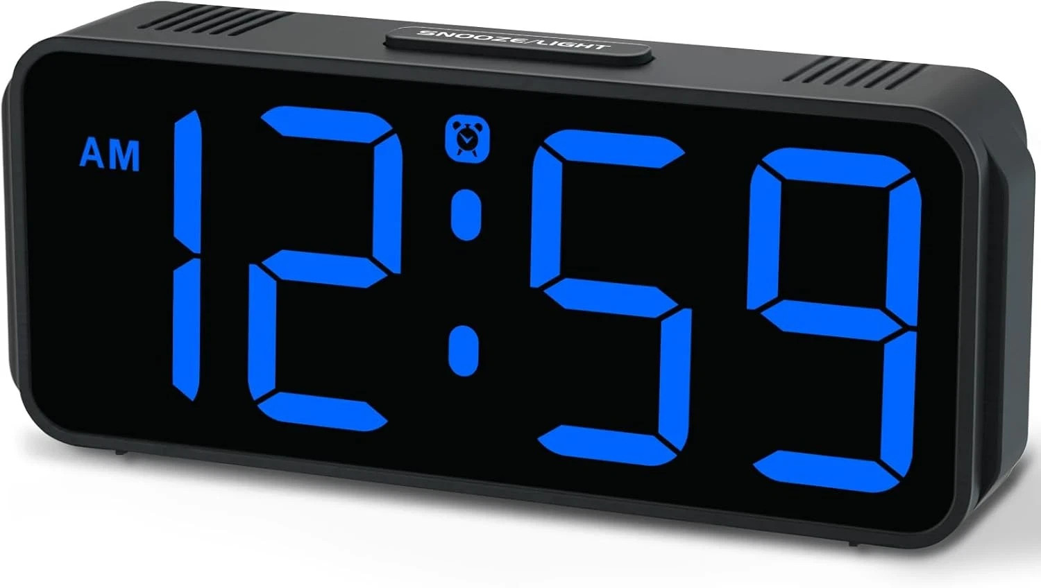 Small Digital Alarm Clock Plug in for Bedrooms Bedside, Tiny Electric Clock L...