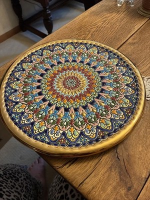 Gorgeous  Art Escudellers Decorative Wall Plate 11.25   CERCOLON 24k Espana