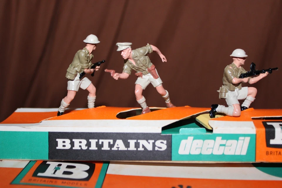 RARO DETALLE DE BRITÁNICOS #7390 SOLDADOS BRITÁNICOS 8º Ejército en encimera🔥 Foto 3 de 4