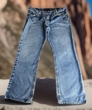 Ariat FR M4 Jeans 35x32 Blue Straight Leg Flame Resistant Work Pants Denim