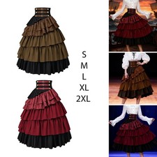 Women's Steampunk Gothic Skirt Pirate Costume