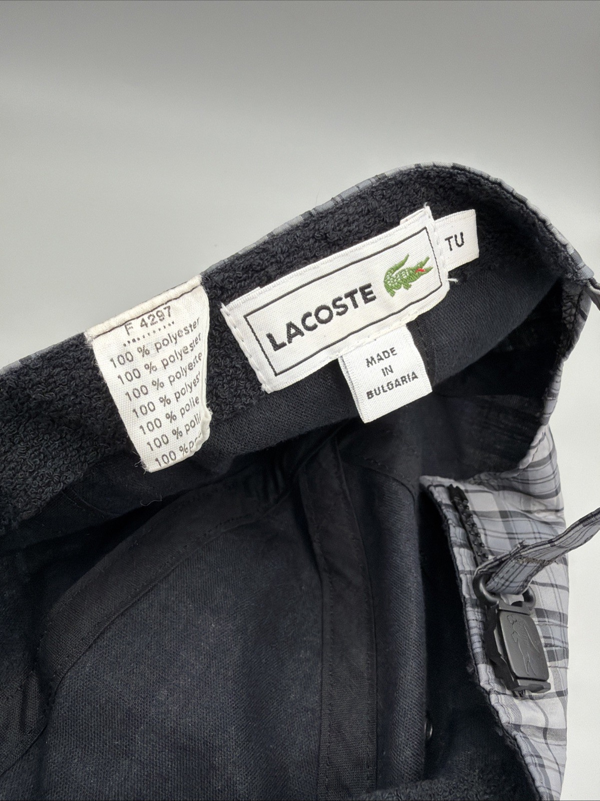 Lacoste Hardwearing Lightweight Tennis Golf Cap One Size plaid baseball hat thumbnail 6