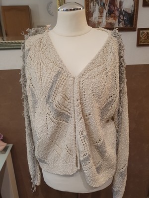 Hoss Intropia Strick Jacke Gr.L Beige Neu