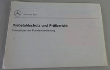 Betriebsanleitung Mercedes-Benz Diebstahlschutz W124 / W140 / R129 Stand 12/1993