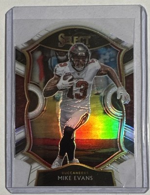 2020 Panini Select #16 Mike Evans White Prizm Die Cut