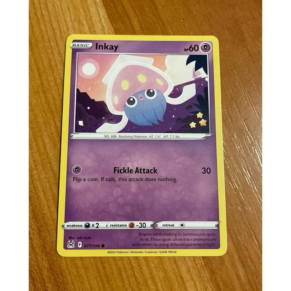 Inkay Pokemon Card