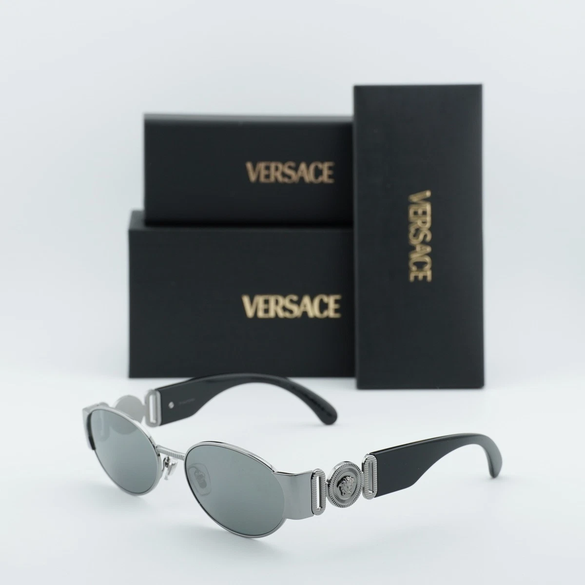 Versace Silver Designer Sunglasses for Women for sale | eBay