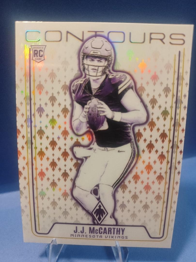 2024 Panini Phoenix - Contours J.J. McCarthy #CON-JMY Orange