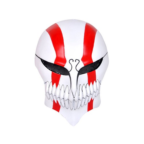 Bleach Tensa Bankai Kurosaki Ichigo FRP Mask W/Mesh Halloween Cosplay Prop Gift - Picture 2 of 19