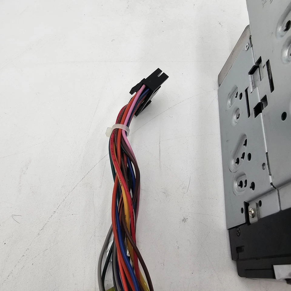 Axxera Bluetooth Car Stereo CD USB SD DVD Player AV6117B +Wire Harness Untested - Image 3 of 4