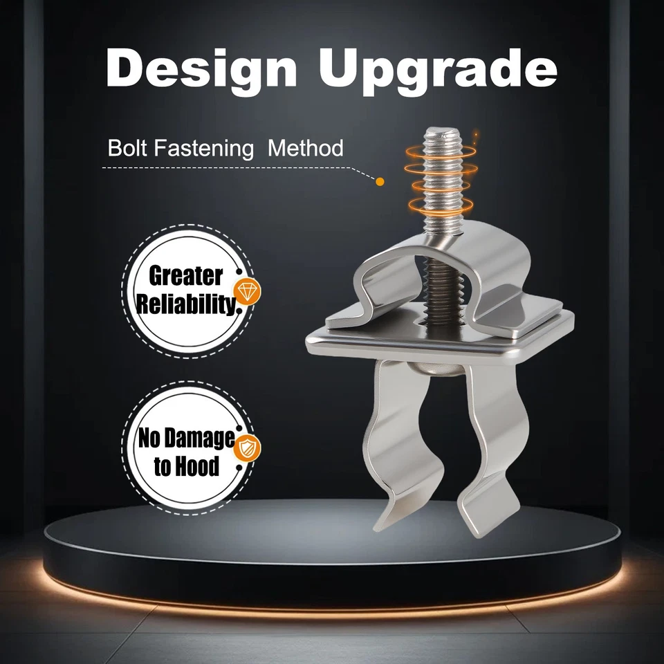 Clip de retención de varilla de hélice de capó para camioneta Dodge Ram 1500 2500 3500 1998-2003 Foto 3 de 4