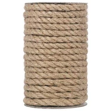 Vivifying Jute Rope, 50 Feet 8mm Natural Heavy Duty Twine for 8MM / 50 Feet
