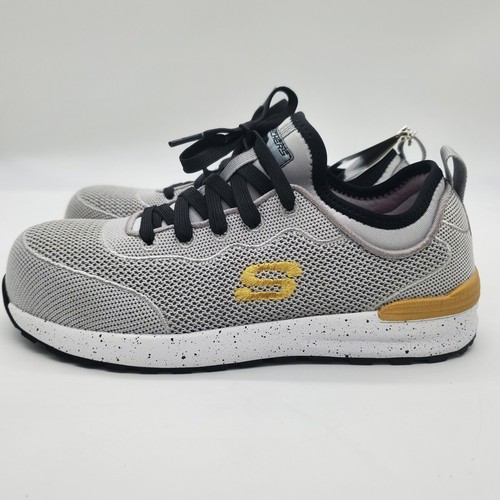 NEW Skechers Composite Toe Women's Size 7M Bulkin Balran Work Shoe Gray Sneakers - Picture 6 of 9