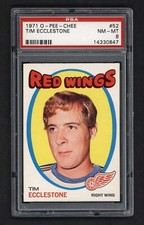 1971 OPC #52 TIM ECCLESTONE PSA 8 NEAR MINT-MINT