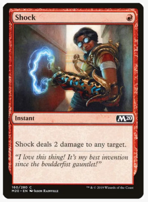 Shock (160) Core Set 2020 (M20) THB PLAYSET (x4) Magic the Gathering NM/LP