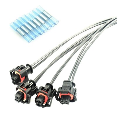 4x Stecker Silikon Kabelsatz Einspritzdüse Injektor BMW Opel Fiat Alfa CDTi JTDM