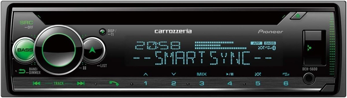 Pioneer Carrozzeria DEH-5600 1DIN Car Audio CD Bluetooth USB DSP