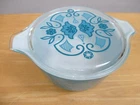 Pyrex 1 1/2 Quart Horizon Blue Lid & Bowl 474-C33 474-B