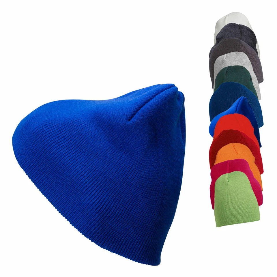 STRICK-BEANIE WINTERMÜTZE STRICKMÜTZE Doppelt gestrickt NEU Daiber MB7580