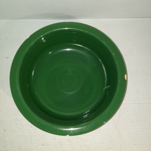Vintage HLC Fiesta Green 8 1/2" Serving Bowl Dish Made in USA - Picture 1 of 10