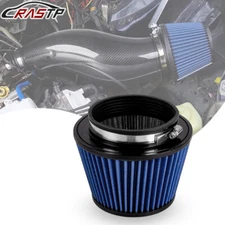 4.5" Inlet Truck Air Filter Dry High Flow Clamp-On Round Cone Air Intake Filter