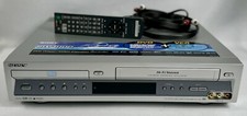 Sony SLV-D100 VCR DVD Combo Player w/ Remote  RCA Cables TESTED
