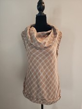 Marc By Marc Jacob Plaid Sleevless Cowlneck Tunic