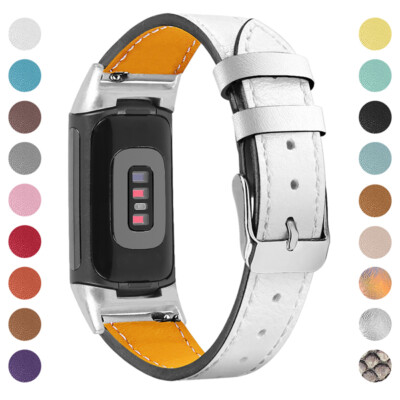 Leder Uhrenarmband Strap Für Fitbit Charge 5 4 3 2 Ersatz Armband Watch Band