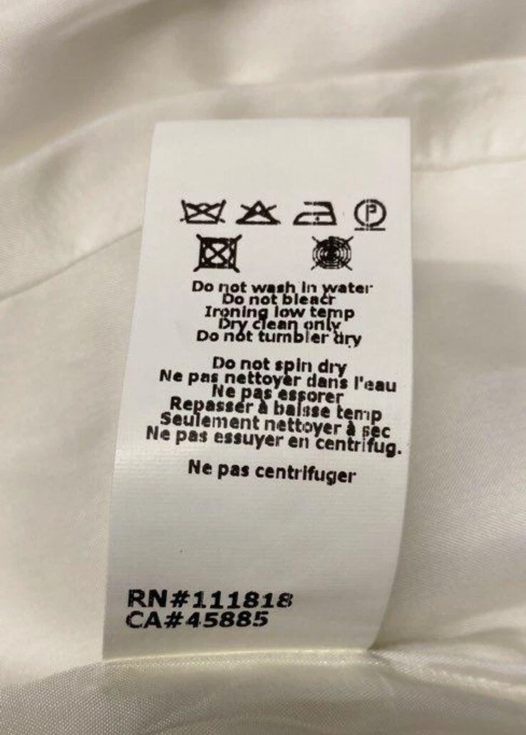 Abito a tubino Michael Kors Collection bianco crepe senza maniche borchie $1.995 taglia 6