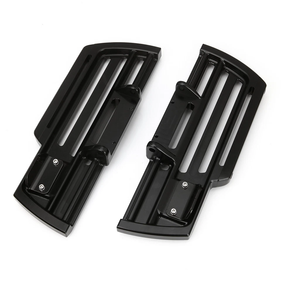 Tableros de piso negros Driver Rider de la colección CNC Dominion para Harley Softail 18-23 Foto 4 de 4