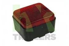 12v Trailer Fog Light, Red Rear, Universal, with Bulb, AJBA, Maypole, Fog Lamp