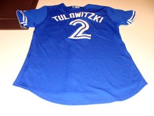 Toronto Blue Jays Troy Tulowitzki Alt Jersey Small MLB Baseball Cool Base Ladies