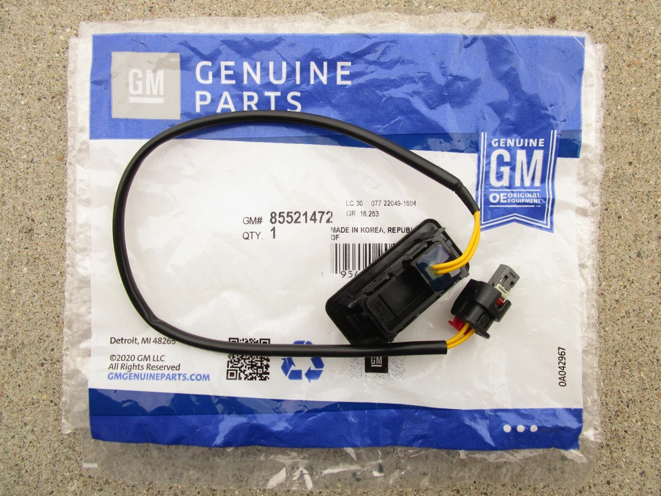 GM GMC CHEVY ACDELCO 85521472 TRUNK LID OPENER LIFTGATE RELEASE SWITCH OEM NEW - Image 3 of 3