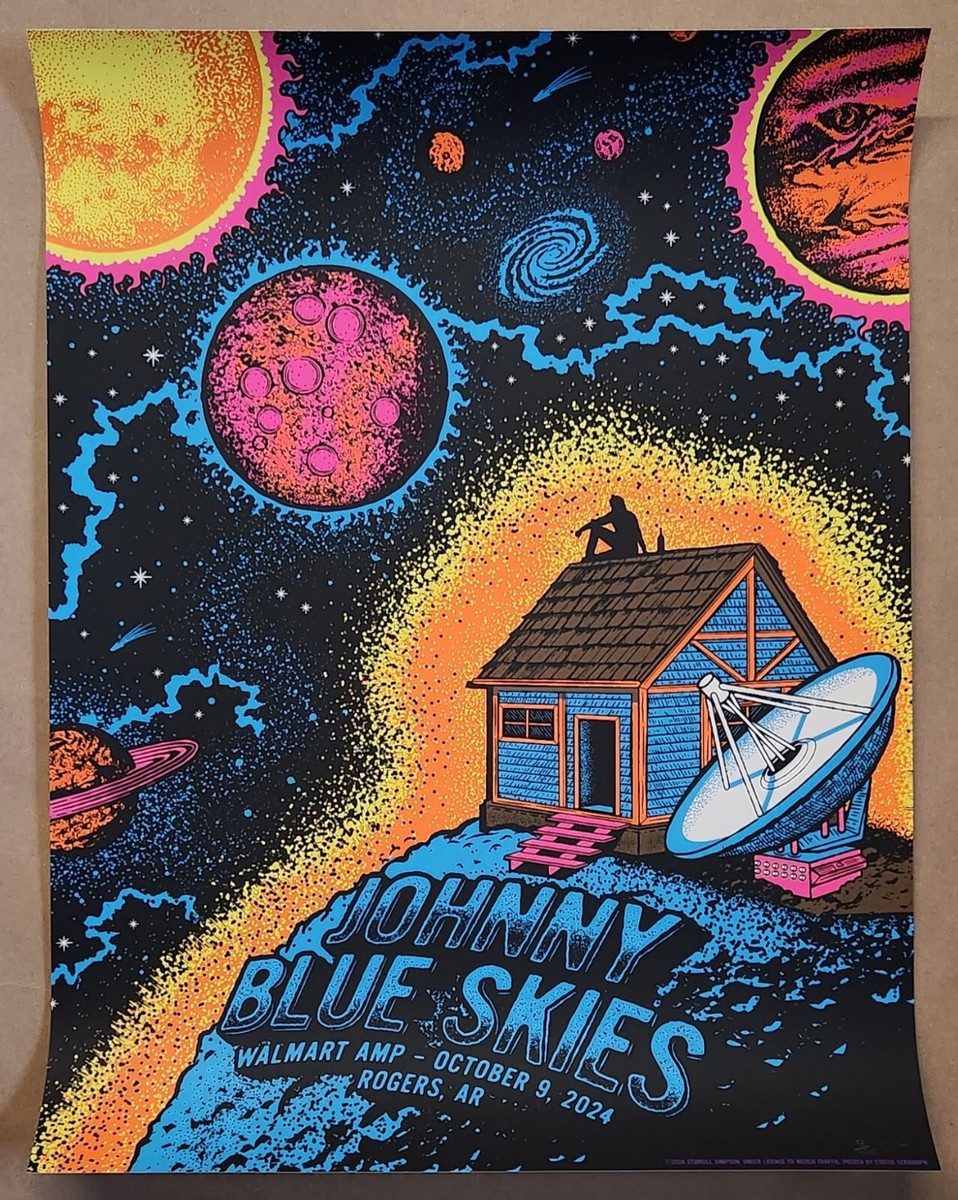 Johnny Blue Skies Rogers Poster Sturgill Simpson Arkansas Helton