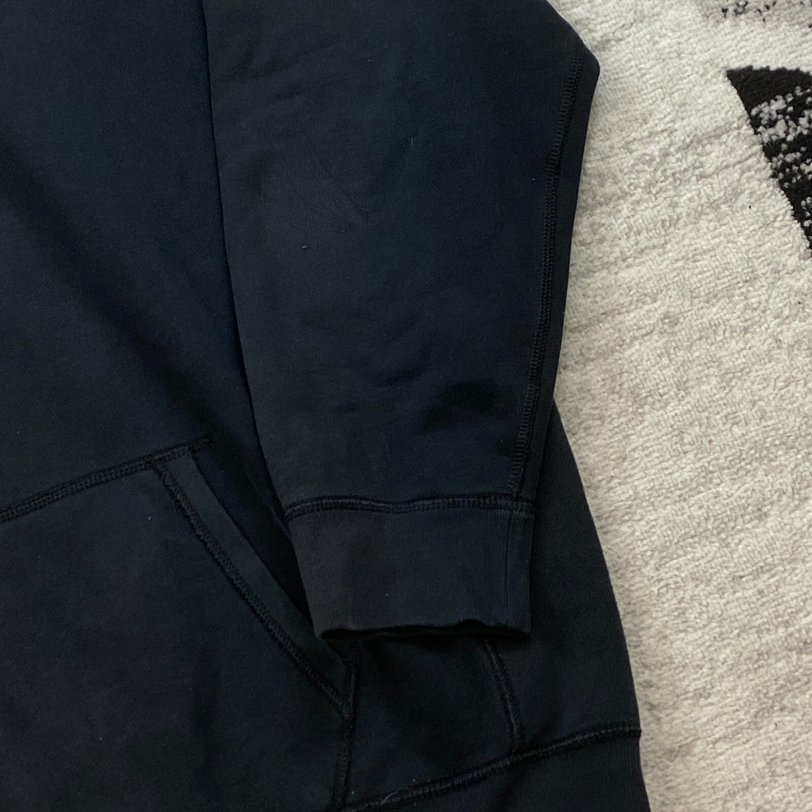 Polo Ralph Lauren felpa con cappuccio zip intera 4XLT 4XL XXXXL 4X alta nera tessuto pony rugby