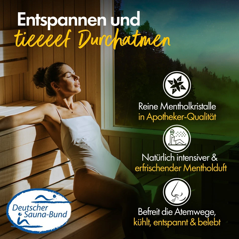 ❄️ Mentholkristalle für Sauna - Menthol Kristalle - Sauna Zubehör - Saunaaufguss - Bild 3 von 4