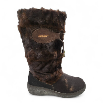 OSCAR SPORT Apres Fur Ski Boots Wedge Womens EU 40 US