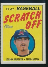 2020 Topps Heritage Minor League 1971 Scratch Off Insert #26 Jordan Balazovic