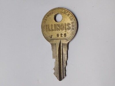 ILLINOIS Lock Key # J628 J 628 Slot Machine Jukebox Wallbox Arcade Coin-op