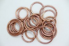 Copper Ring Stackable Hammered Rings band Size 13 Wedding Ring Unisex thin 2mm